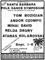 Santa Barbara Folk Dance Symposium ad
