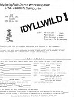 Idyllwild Folk Dance Workshop