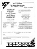 Santa Barbara Folk Dance Symposium flyer