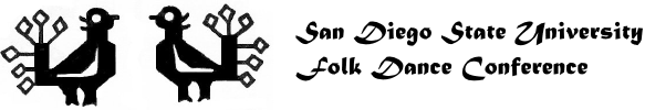 San Diego State University Folk Dance Conference logo