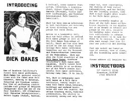 Dick Oakes' Instructours Brochure
